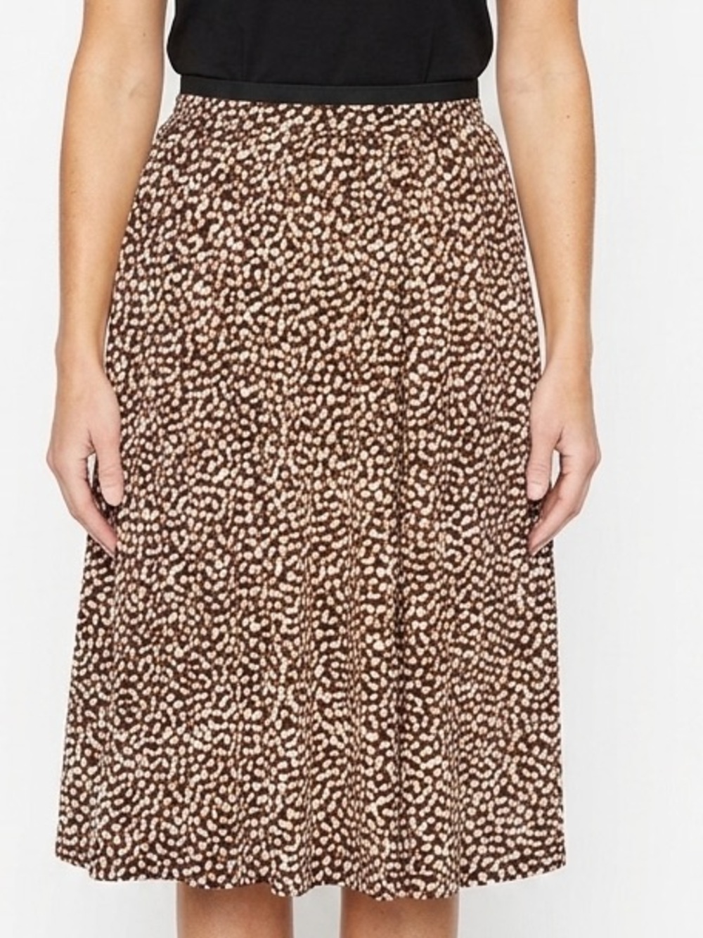 Leota Animal Print A-Line Skirt